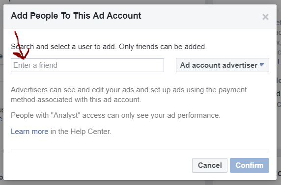 מנהל לחשבון מודעות בפייסבוק